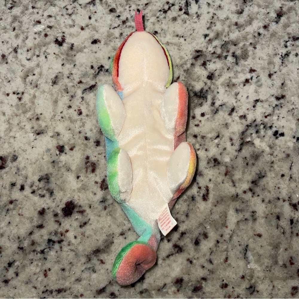 NWT Vintage Ty Beanie Baby Iggy the Iguana 1997 Rainbow Collectible Lizard - Picture 4 of 10
